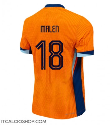 Olanda Donyell Malen #18 Prima Maglia Europei 2024 Manica Corta